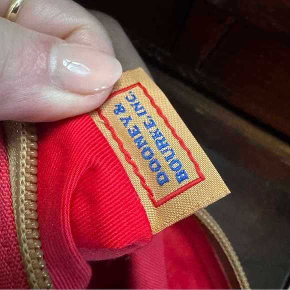 Dooney & Bourke Red Nylon Zip Pouch - Picture 9 of 10